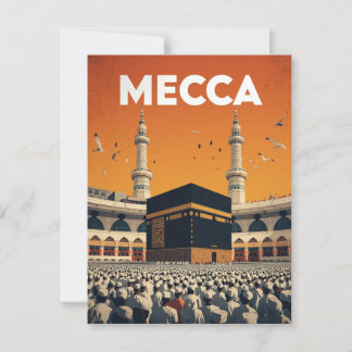 Cartão Postal Mecca Hajj Pilgrimage Islâmico