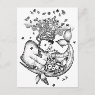 Cartão Postal Mechanical whale