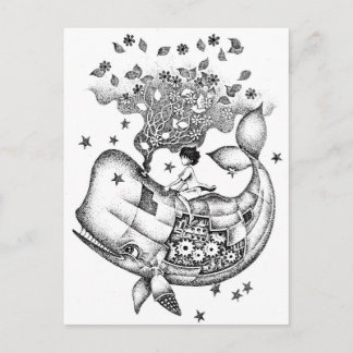 Cartão Postal Mechanical whale