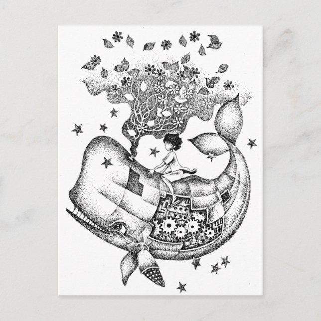 Cartão Postal Mechanical whale (Frente)