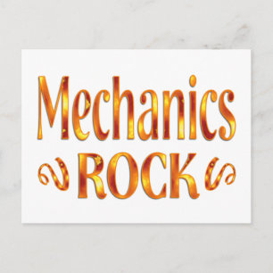 Cartão Postal Mechanics Rock