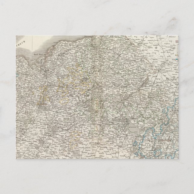 Cartão Postal Mecklenburg-Schwerin, Mecklenburg-Strelitz (Frente)