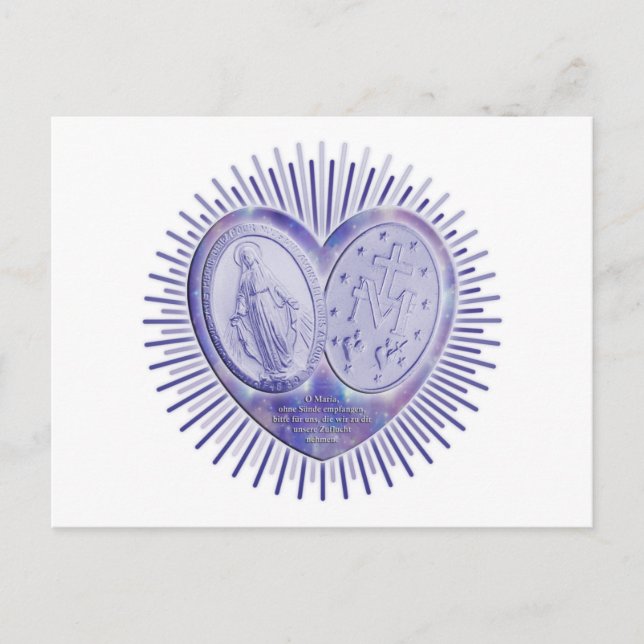 Cartão Postal medaille miraculeuse / Wunderbare Medaille (Frente)