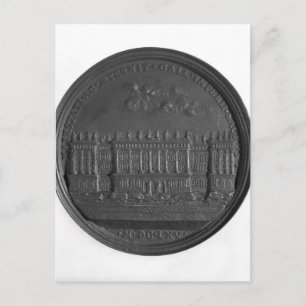 Cartão Postal Medalha com a design de Bernini para o Louvre