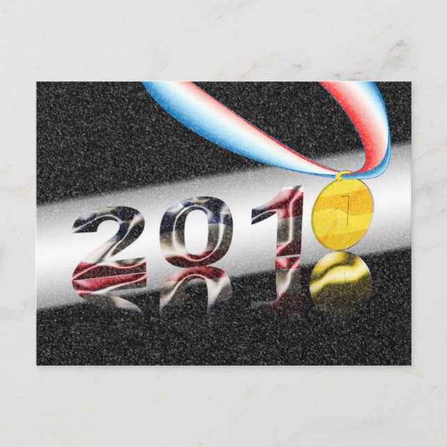 Cartão Postal Medalha Dourada da América (Frente)