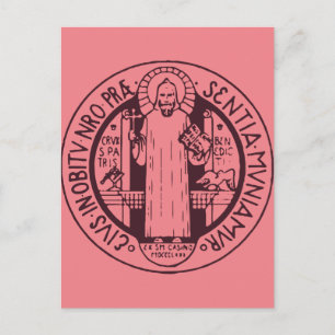 Cartão Postal Medalha santo Benedict