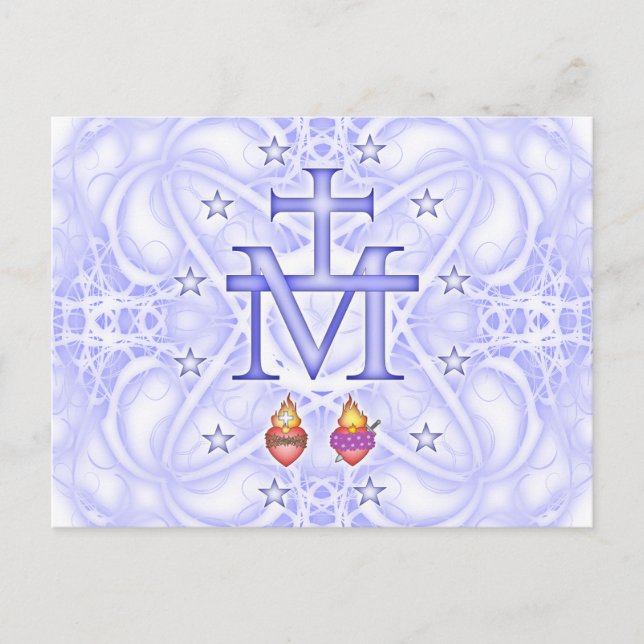 Cartão Postal Medalhão Miraculoso (Frente)