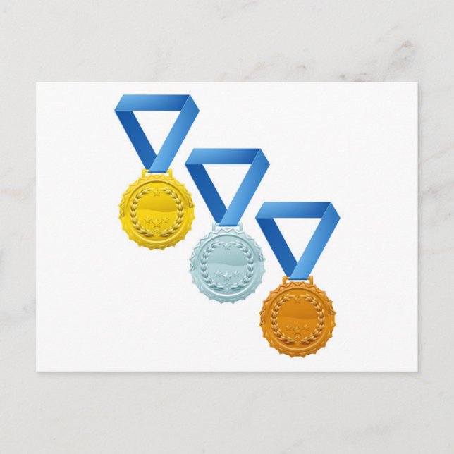 Cartão Postal Medalhas (Frente)