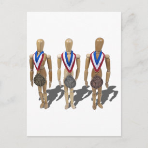 Cartão Postal MedalhasOuroPrataBronze122410