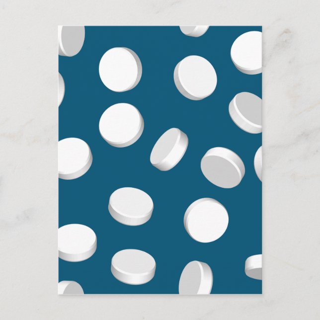 Cartão Postal medicamentos para pílulas azuis (Frente)