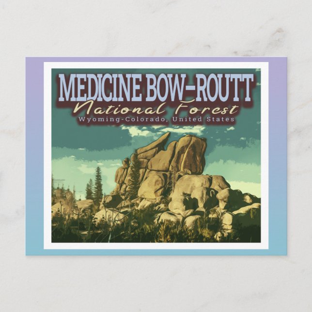 CARTÃO POSTAL MEDICINA ARCO - ROUTT - WYOMING - COLORADO EUA (Frente)