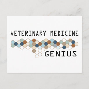 Cartão Postal Medicina Veterinária Genius