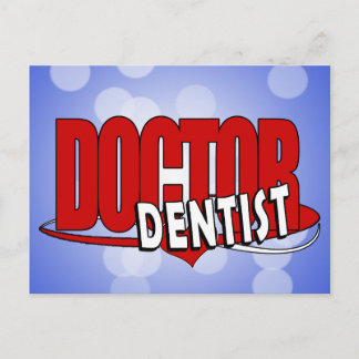 CARTÃO POSTAL MÉDICO DE LOGOTIPO DENTISTA
