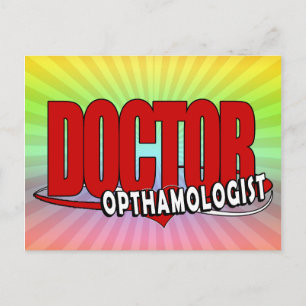 CARTÃO POSTAL MÉDICO DE LOGOTIPO OPTHAMOLOGISTA