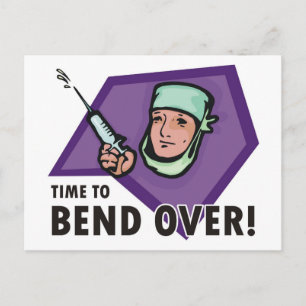 Cartão Postal Médico / enfermeira engraçado(a) de injeção - seri