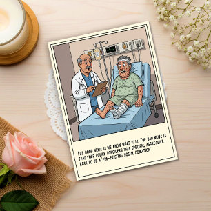 Cartão Postal Médico Examina Paciente Masculino Com Erupção Cutâ