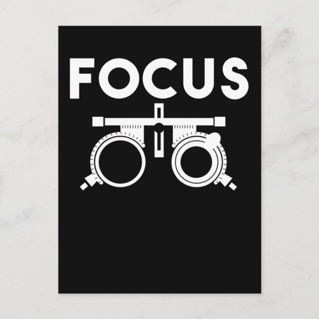 Cartão Postal Médicos Humoram Ópticos Engraçados (Frente)