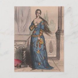 Cartão Postal Medieval French Costume Under Charles VI 