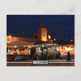 Cartão Postal Medina de Marraquexe - Almas Marraquexe, Marrocos