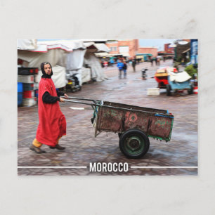 Cartão Postal Medina de Marraquexe - Marrakesh Souk, Marrocos