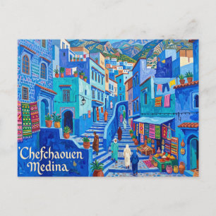 Cartão Postal Medina de Xauene Marrocos