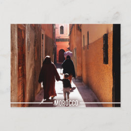 Cartão Postal Medina Streets, Marraquexe Marrocos