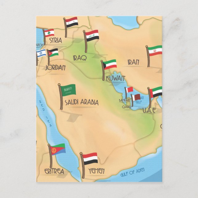 Cartão Postal Médio Oriente (Frente)