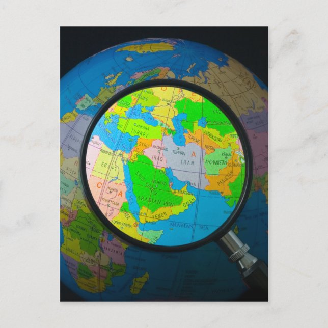 Cartão Postal Médio Oriente em foco (Frente)