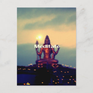 Cartão Postal Meditação