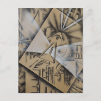 Cartão Postal Meditação - Abstrato por Gene Foltuz Mini Impressã