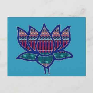 Cartão Postal Meditação de Yoga Espiritual Pura do Flor NVN724