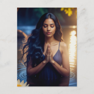 CARTÃO POSTAL MEDITAÇÃO - IOGA - BEM-ESTAR - CARPE DIEM
