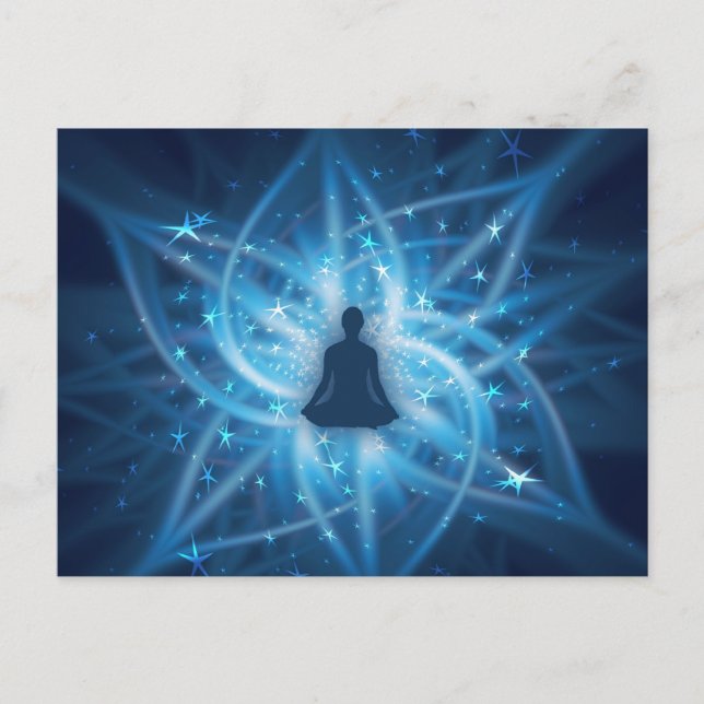 Cartão Postal Meditação iogi (Frente)