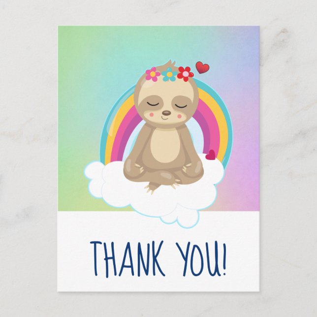 Cartão Postal Meditação Pacífica Adorável de Lama Marrom (Frente)