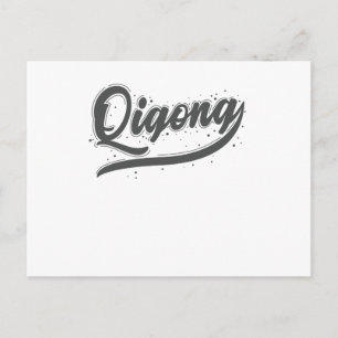 Cartão Postal Meditação Qigong da China