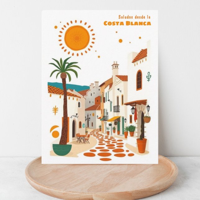 Cartão postal mediterrânico de feriado Espanha Cos (Criador carregado)
