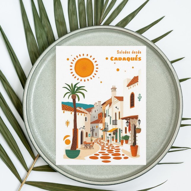 Cartão postal mediterrânico espanha de cadaqués (Criador carregado)