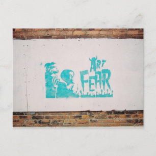Cartão Postal medo da arte