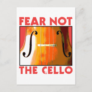 Cartão Postal Medo não é o Cello