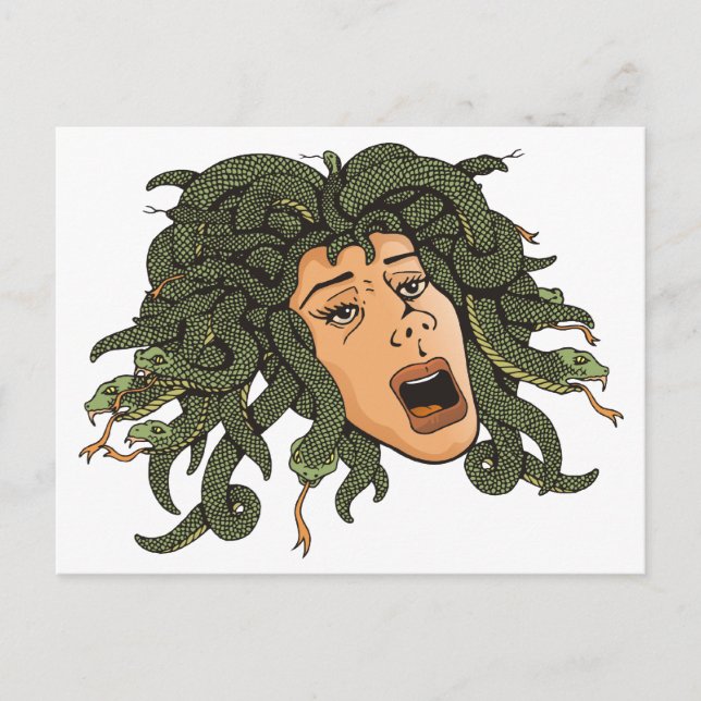 Cartão Postal Medusa Head (Frente)