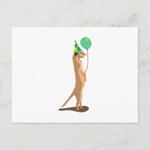 Cartão Postal Meerkat Birthday