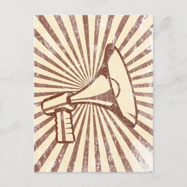 Cartão Postal Megafone (Frente)