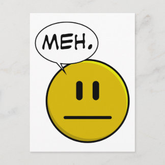 Cartão Postal Meh