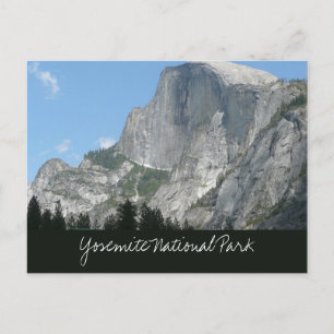 Cartão Postal Meia Cúpula de lado no Parque Nacional de Yosemite