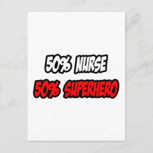 Cartão Postal Meia Enfermeira... meio super-herói