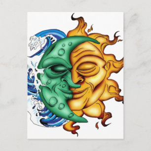 Cartão Postal Meia Lua Meio Sol