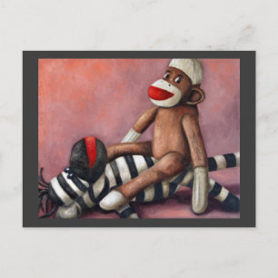 Cartão Postal Meias sujas 3 a jogar sujo