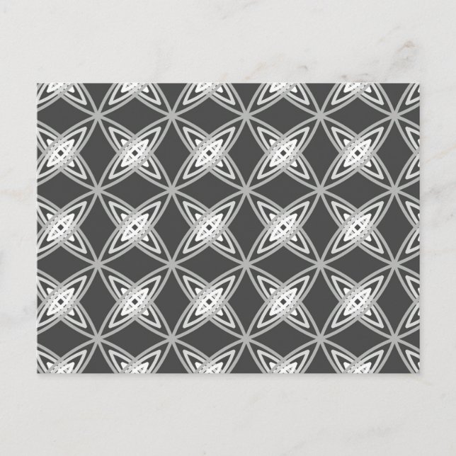 Cartão Postal meio século Atômica Moderno - Cinza de carvão vege (Frente)