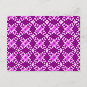 Cartão Postal Meio século Atômica Moderno - Roxo Ametista