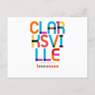 Cartão Postal Meio século Clarksville Tennessee, Pop Art,
